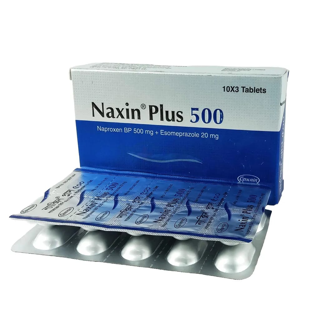 Tablet Naxin Plus  500mg+20mg (30pcs)